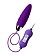Фиолетовое узенькое виброяйцо с пультом управления A-Toys Cony, работающее от USB